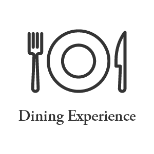 The dining experience icon at Regency Palms Long Beach in Long Beach, California