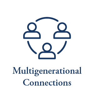 The multi-generational connection icon at Brentwood at Elkhart in Elkhart, Indiana