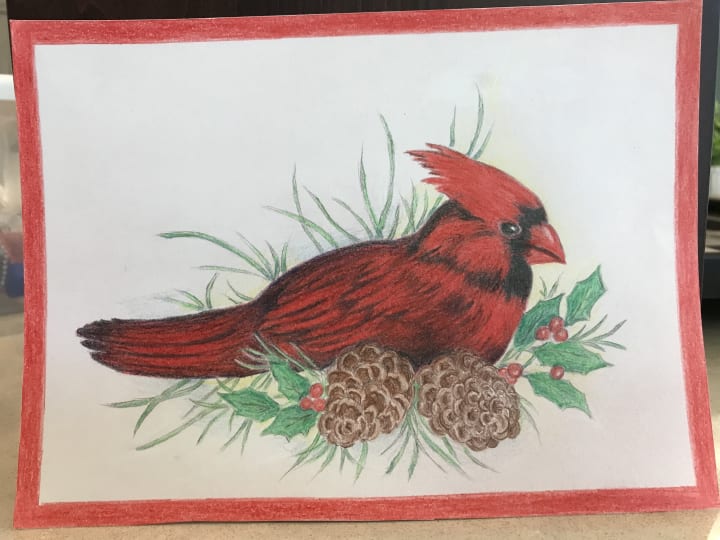 A wonderful bird drawing came in from Carolina Park (SC) to claim second place.