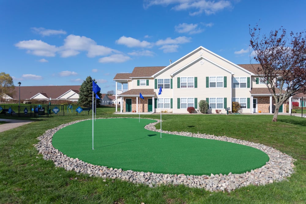 Putting green at Westview Commons Apartments in Rochester, New York