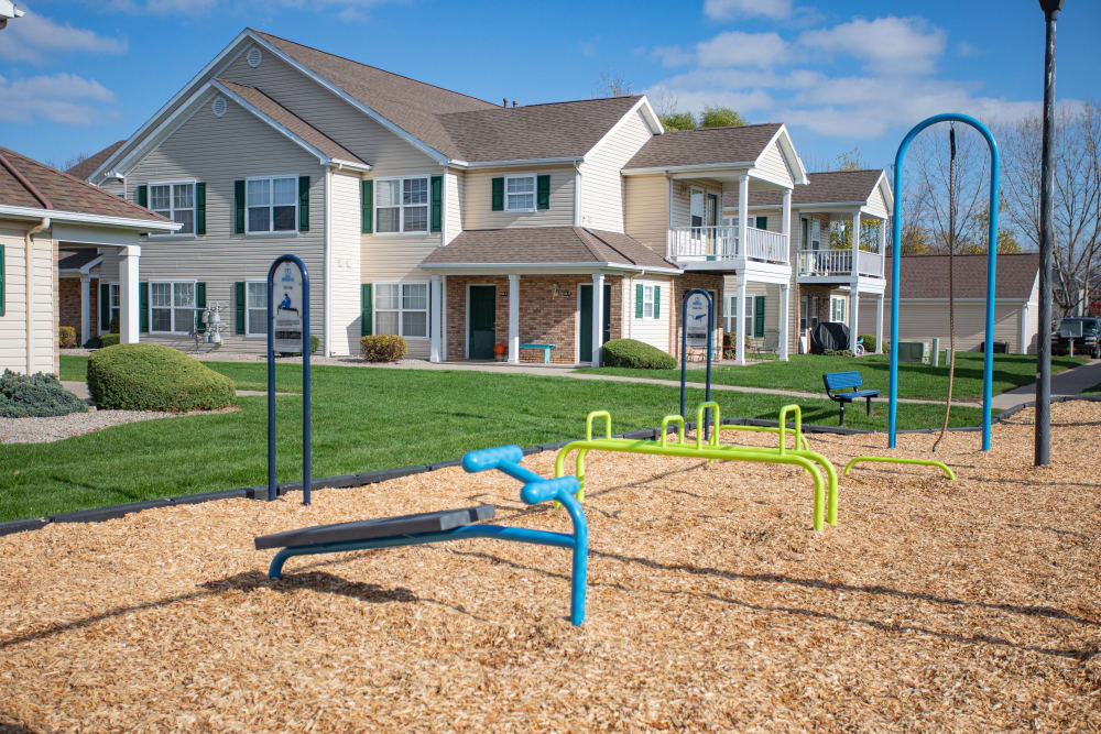 Fitness station at Westview Commons Apartments in Rochester, New York