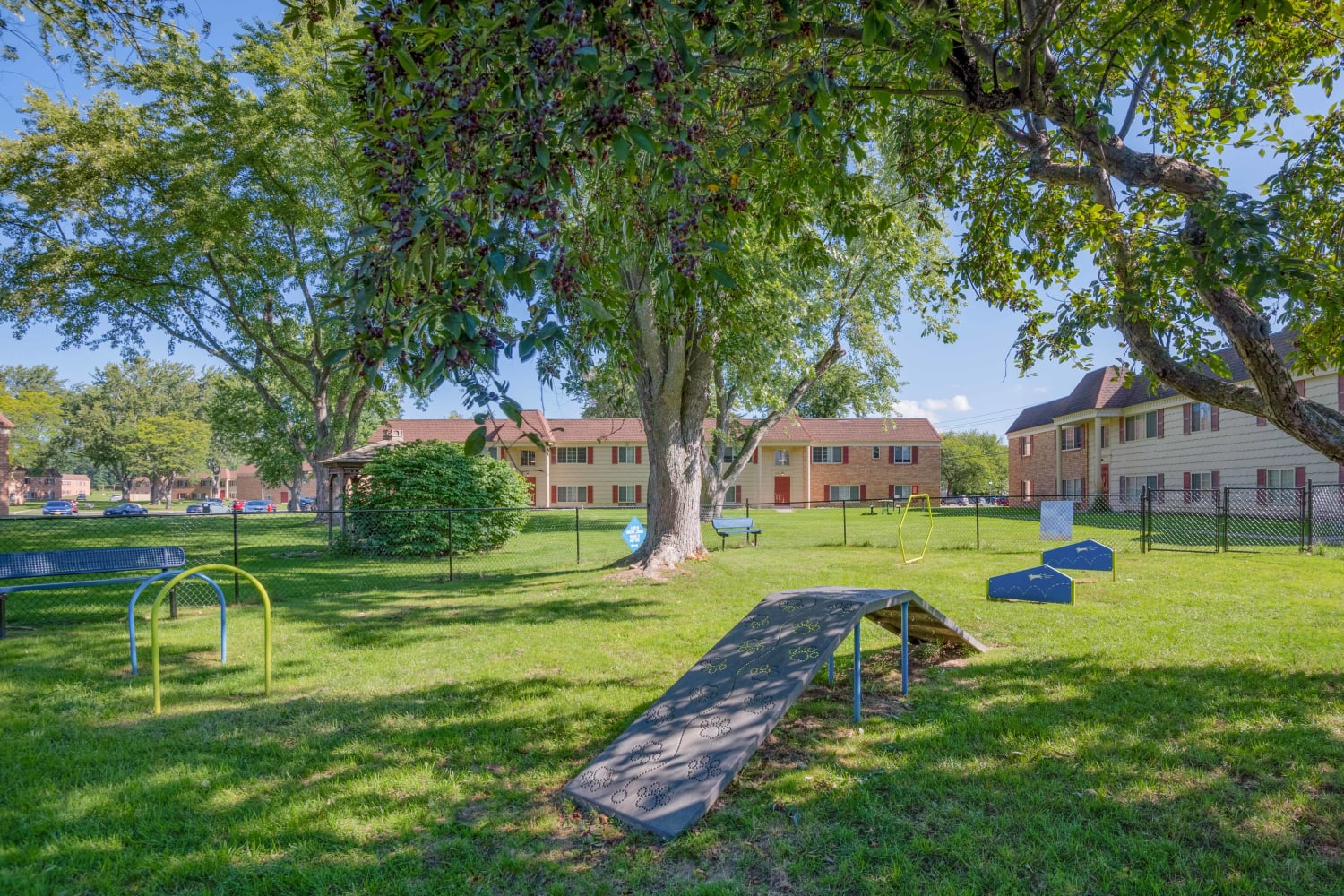 Imperial North Apartments offers a dog park at Imperial North Apartments home in Rochester, New York