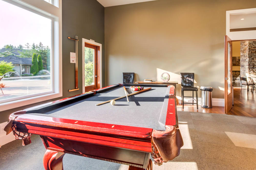 Enjoy Apartments with a Clubhouse with a Pool Table at Sierra Sun