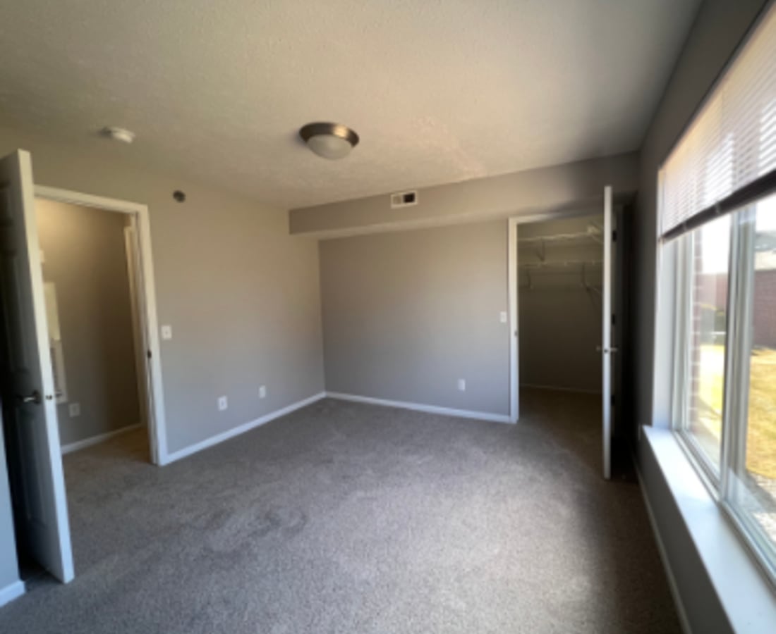 Bedroom area at Westbury Lake Apartments in Lansing, Michigan 