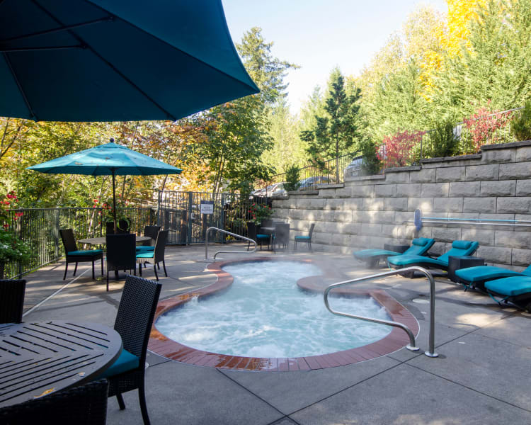 Spa area at Sofi at Forest Heights in Portland, Oregon