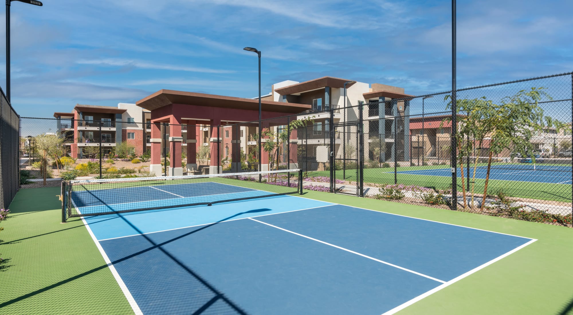 Tennis court at The Crossing at Cooley Station in Gilbert, Arizona
