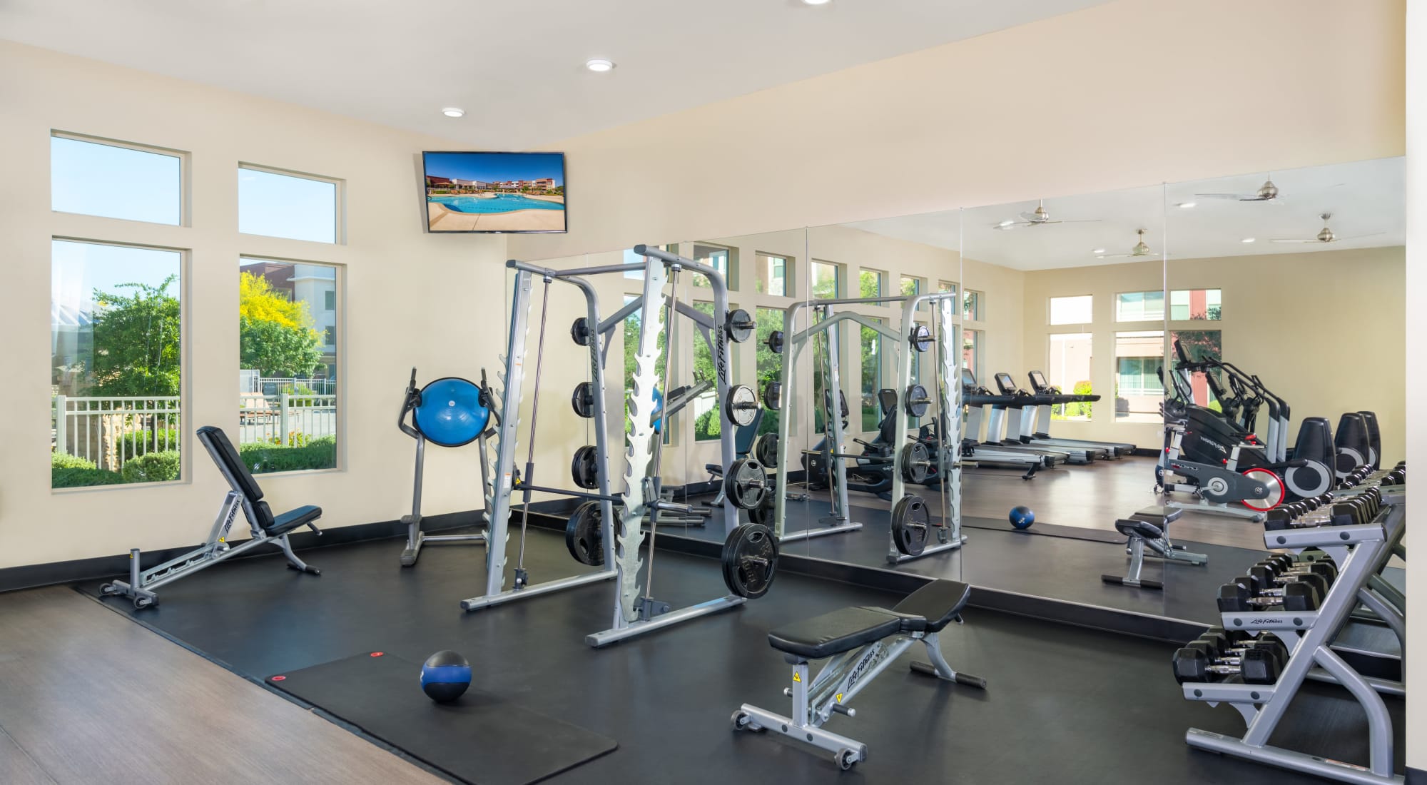Fitness center at Southern Avenue Villas