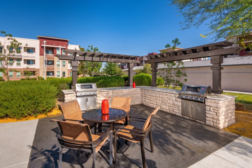 Stainless steel BBQs at Southern Avenue Villas in Mesa, Arizona