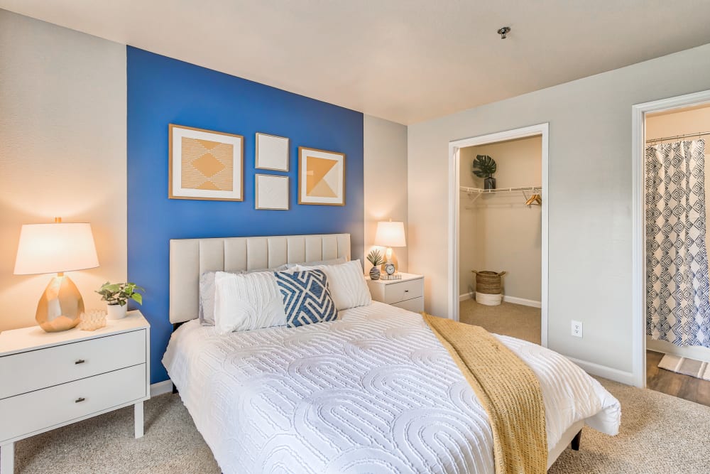 Cozy Bedroom at The Pines at Castle Rock Apartments in Castle Rock, Colorado
