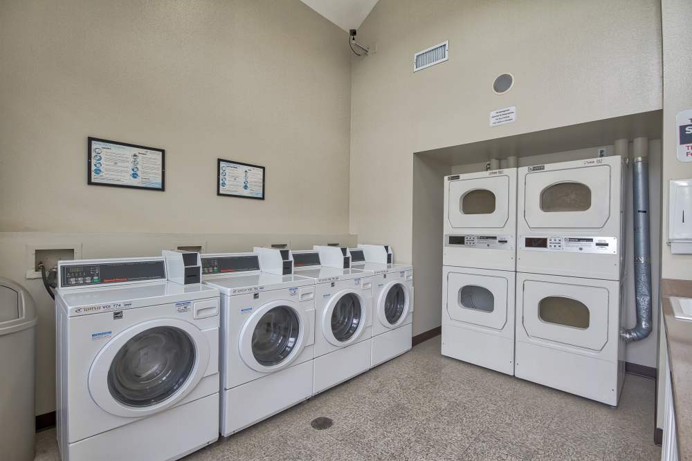 Laundry facility at Village Heights in Newport Beach, California