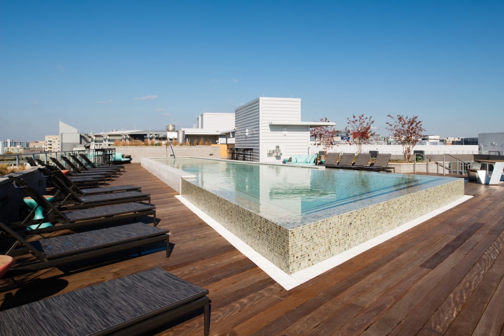 Rooftop pool at Riverfront Phase 1
