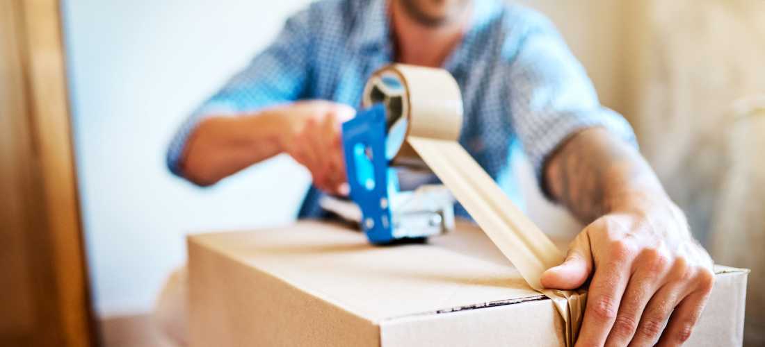 Customer packing at Storage Hub - Clearwater - 66th St in Clearwater, Florida