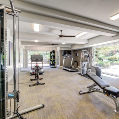 Onsite fitness center at Sofi Fremont in Fremont, California