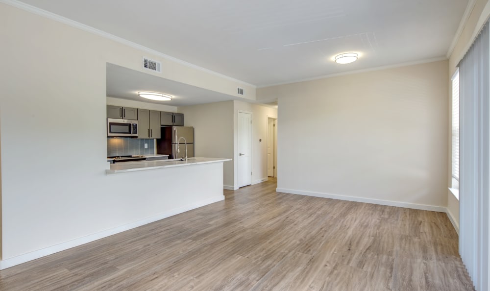 Spacious master bedroom in a model home at Riata Austin in Austin, Texas
