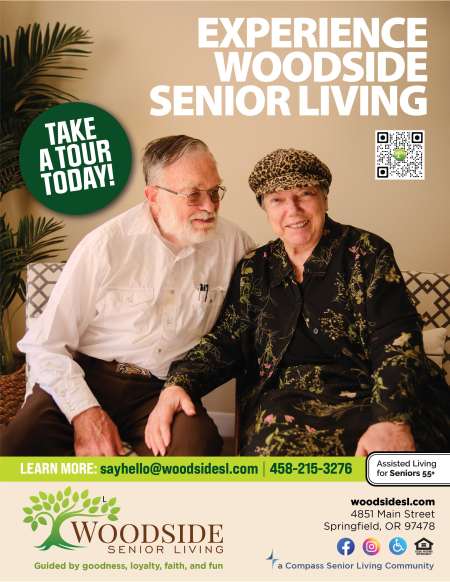 Monthly Flyer Senior Living at Woodside Senior Living in Springfield, OR