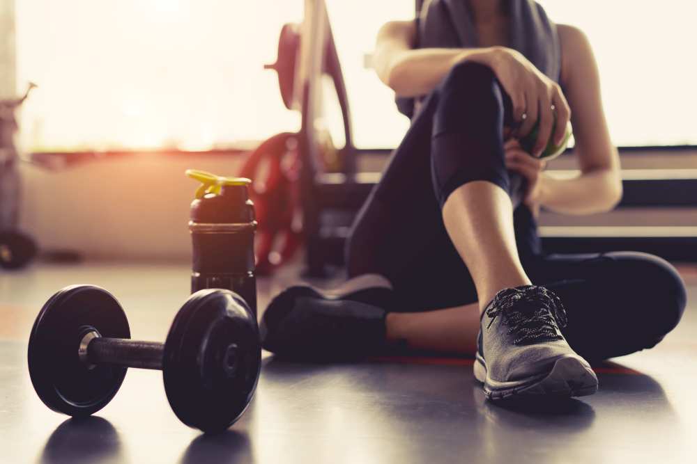 Fitness center at Tarzana Terrace in Tarzana, California