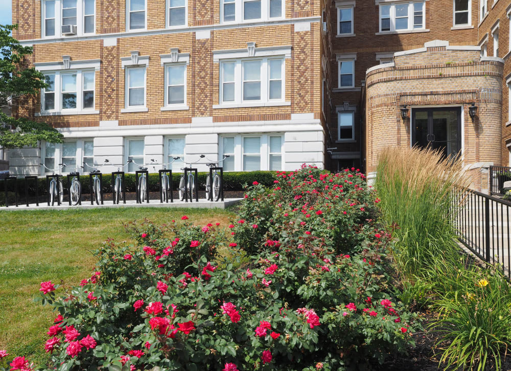 Lush landscaping at CSRE in Lakewood, New Jersey