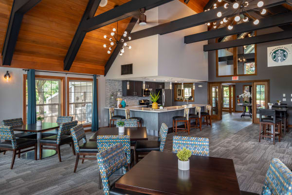 Luxurious amenities abound at Hamptons of Cloverlane Apartments in Ypsilanti.