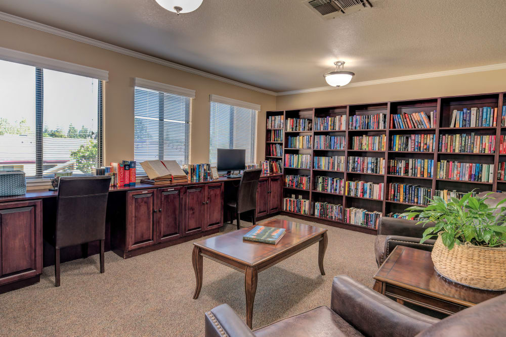 Library at Lodi Commons Senior Living in Lodi, California