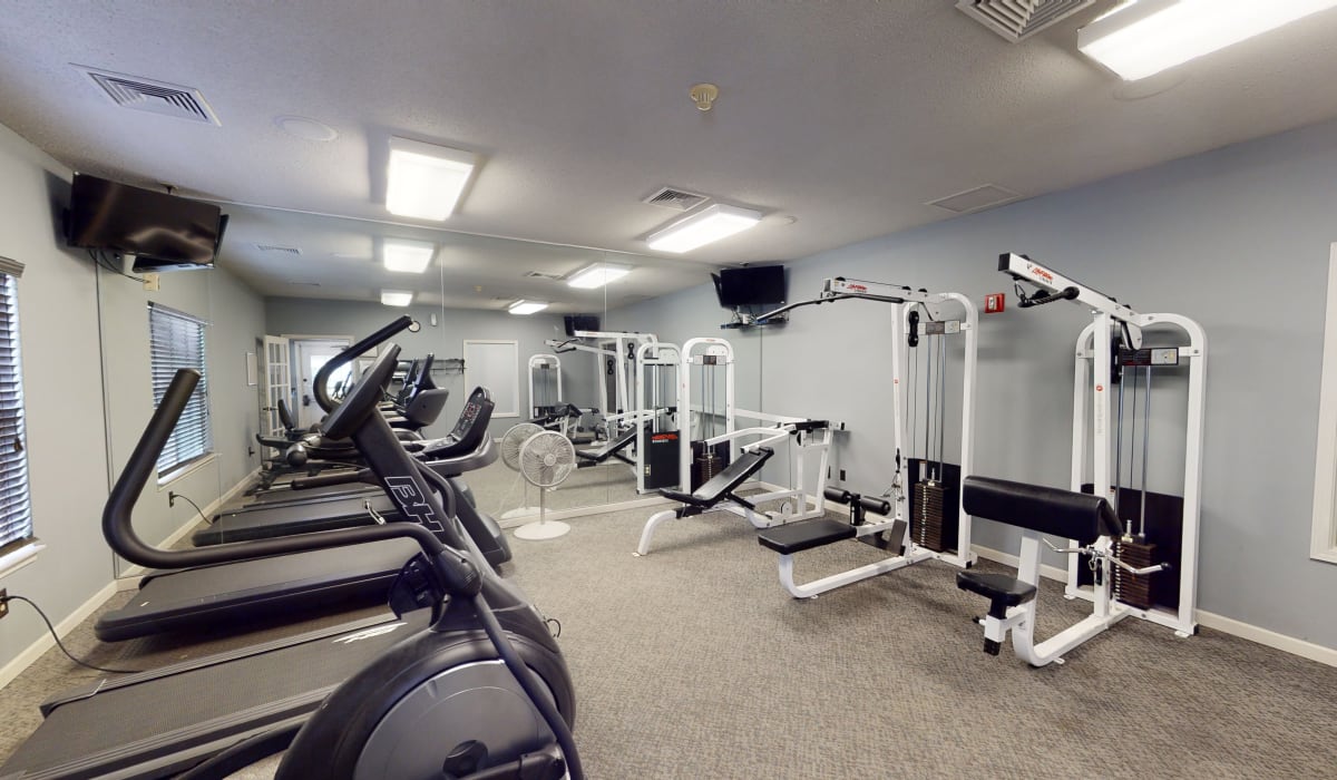 fitness center at Coventry Apartments in Williamsville, New York