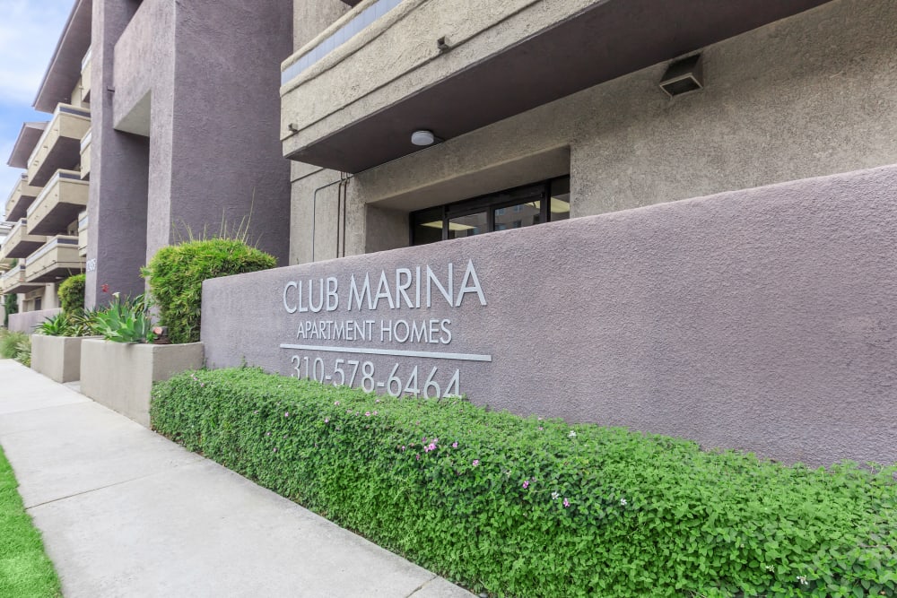 Exterior of Club Marina Apartments in Los Angeles, California