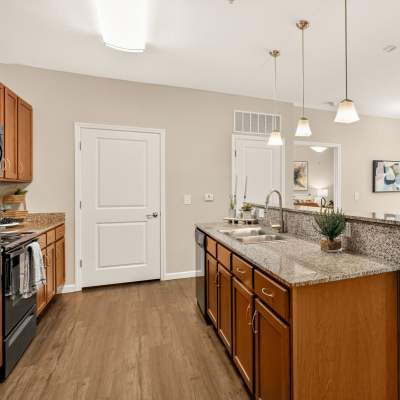 Kitchen area at Cantare at Indian Lake Village in Hendersonville, Tennessee
