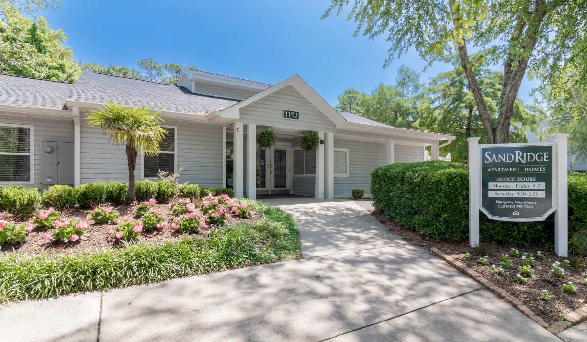 front office at Sand Ridge in Wilmington, North Carolina
