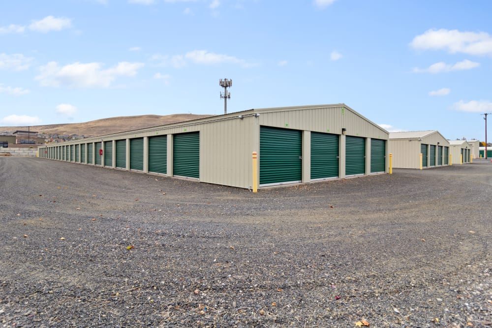 Outdoor units at BuxBear Storage Richland in Richland, Washington