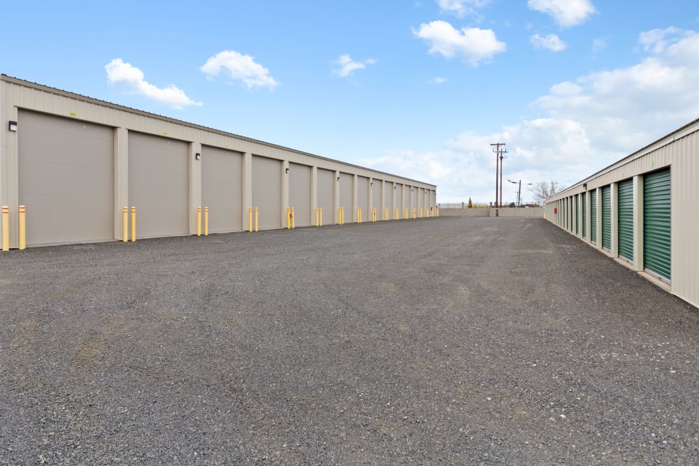 Large outdoor units at BuxBear Storage Richland in Richland, Washington