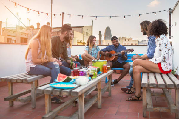 Friend having a party near The Ellison in Dallas, Texas