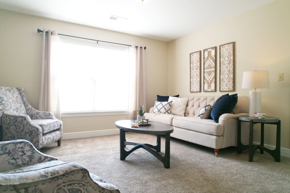 Apartment with lots of natural light at The Castlewood Senior Living in Nixa, Missouri