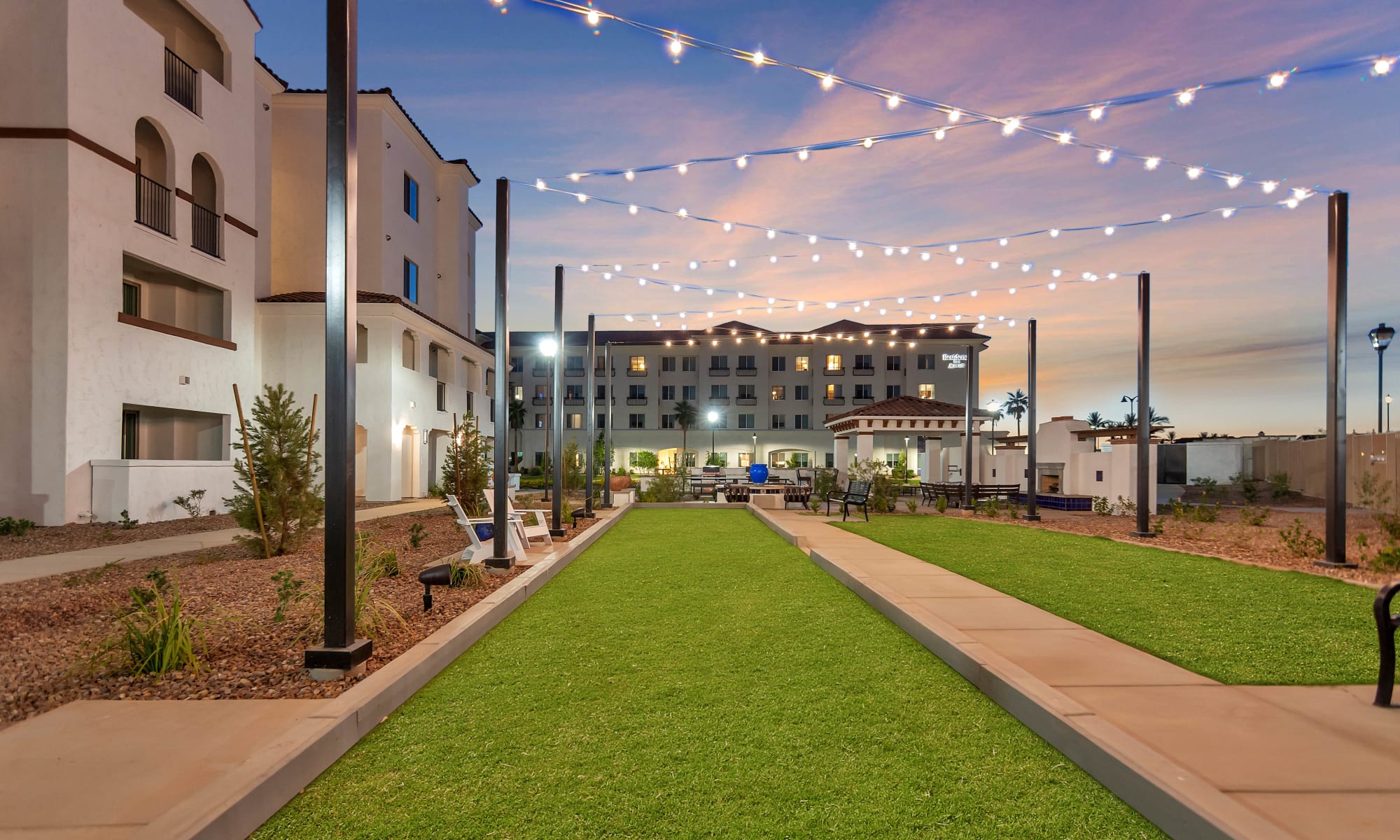 Courtyard at Arista at Ocotillo in Chandler, Arizona