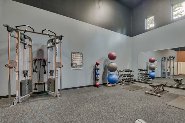 Fitness center at Arbor Square Apartments in Olympia, Washington