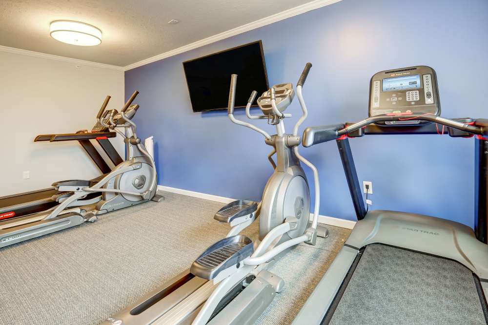 Fitness center at Villa Capri Apartments in Rochester, New York