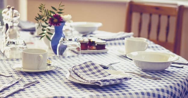 Beautiful table setting in the dining room at Mattison Crossing at Manalapan Avenue in Freehold, New Jersey