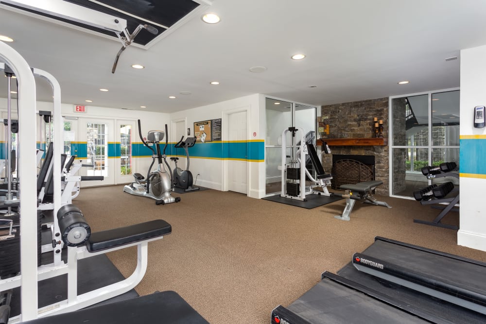 Fitness center at City Harbor in Melbourne, Florida