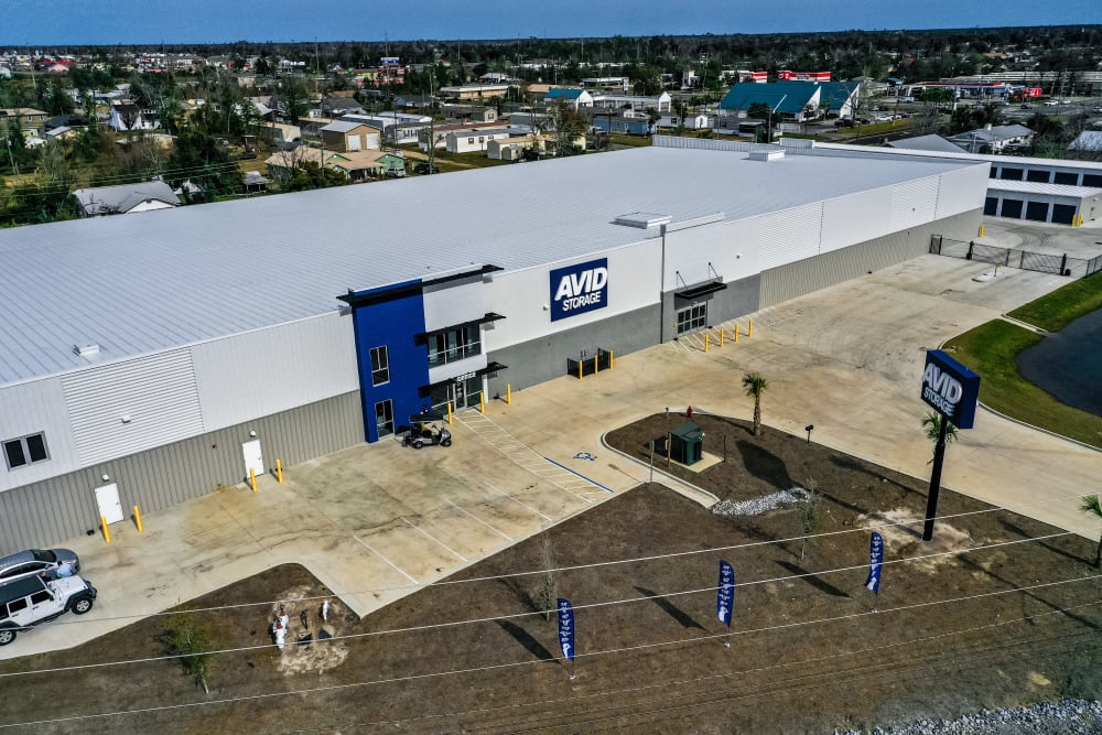 Outside view of Avid Storage in Panama City, Florida