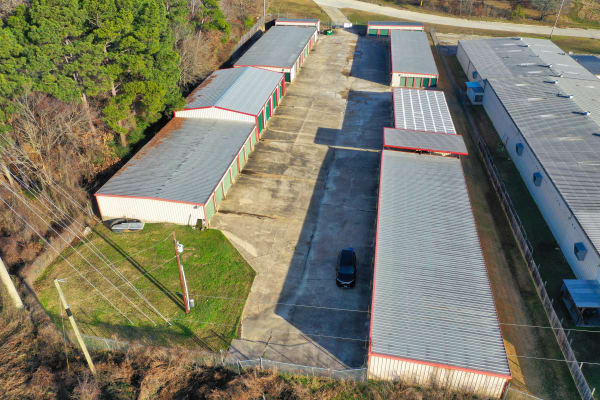 Arial view of Lockaway Storage in Texarkana, Texas