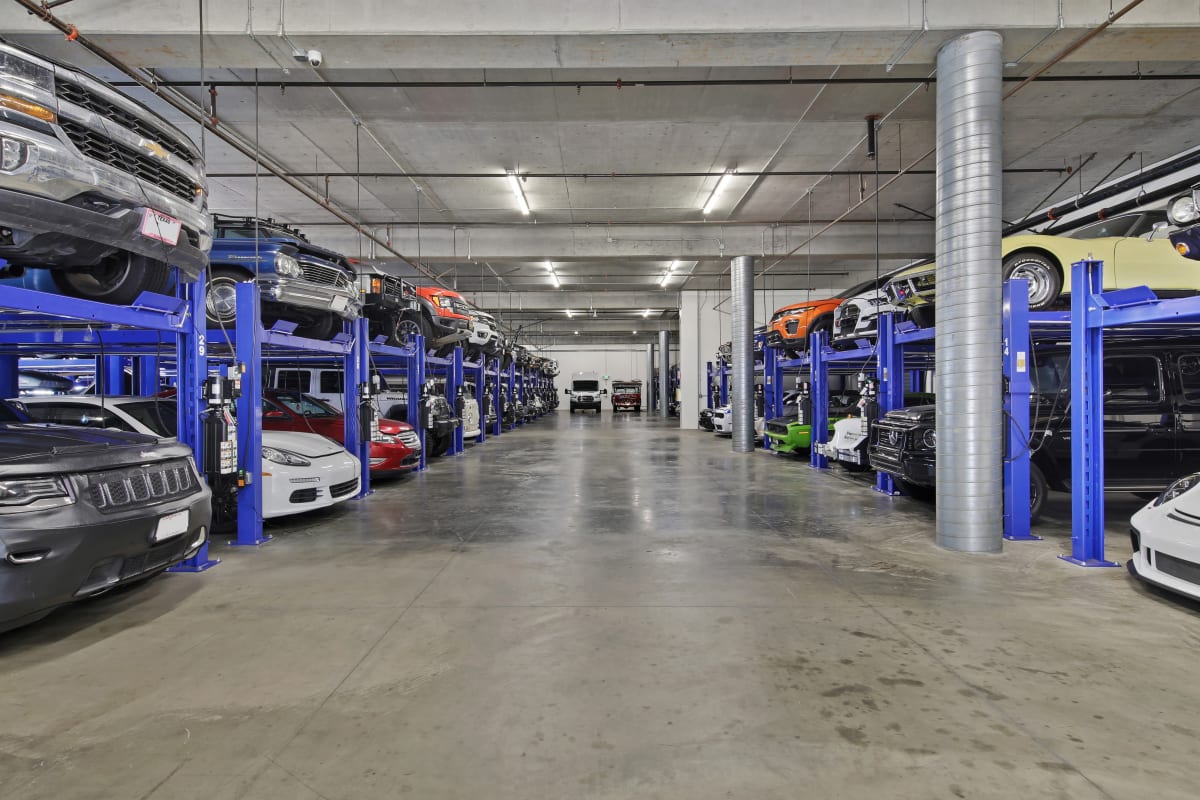 Cars stored at A-1 Car Storage - San Diego in San Diego, California