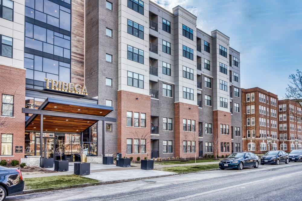 Exterior of Tribeca STL | Luxury Apartments in St. Louis, Missouri