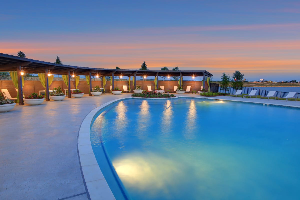 Swimming Pool at BB Living Harvest in Argyle, Texas