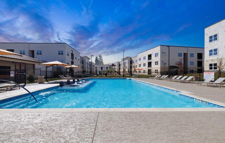 Swimming pool at Walnut Springs in Seguin, Texas