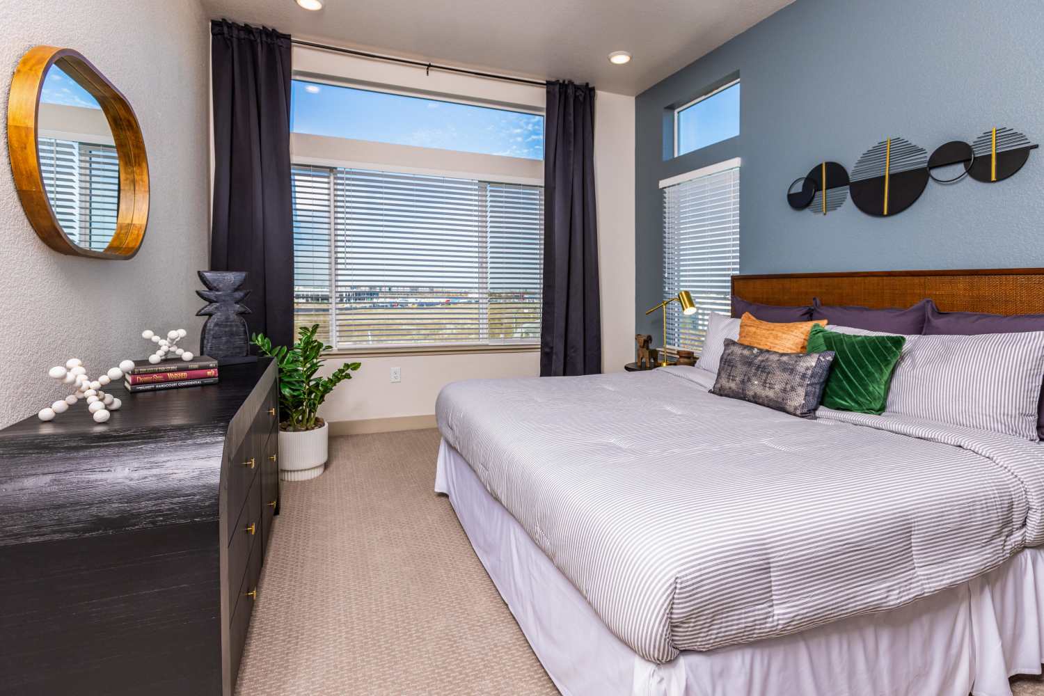 Bedroom at Zeta Luxury Apartments in Sacramento, California