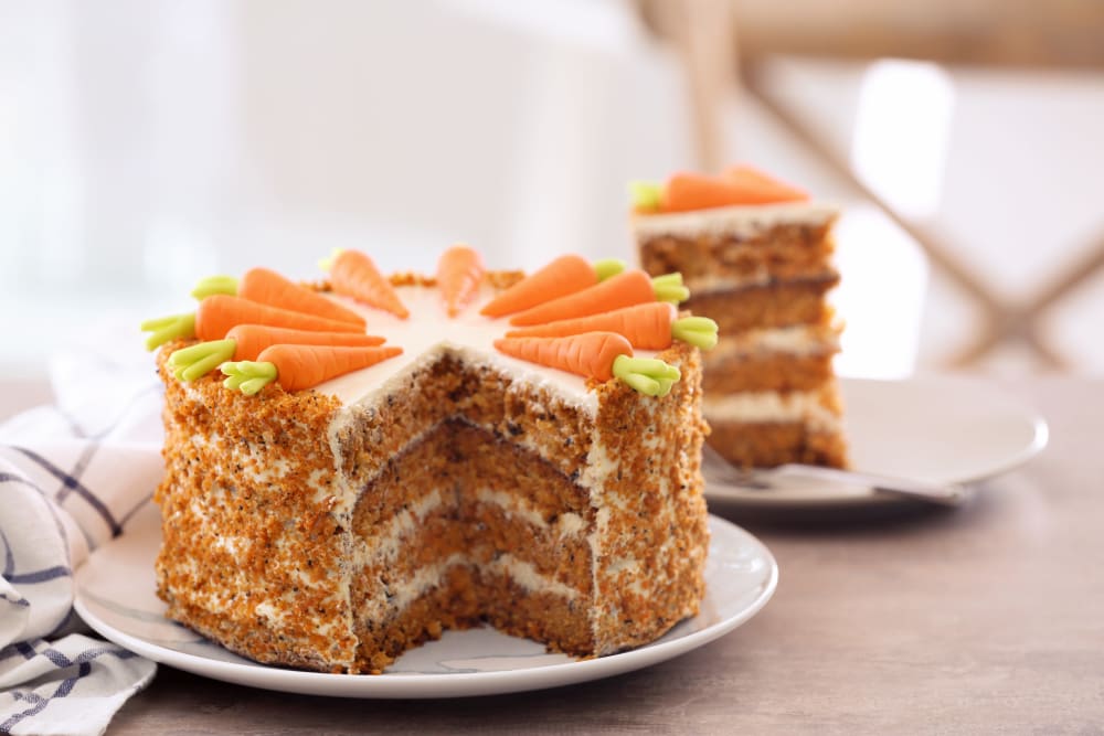 Carrot cake from Claremont Place in Claremont, California