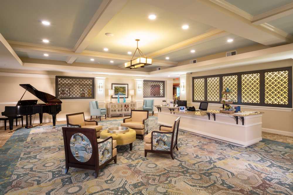Music room at Harmony at Laurel in Laurel, Maryland