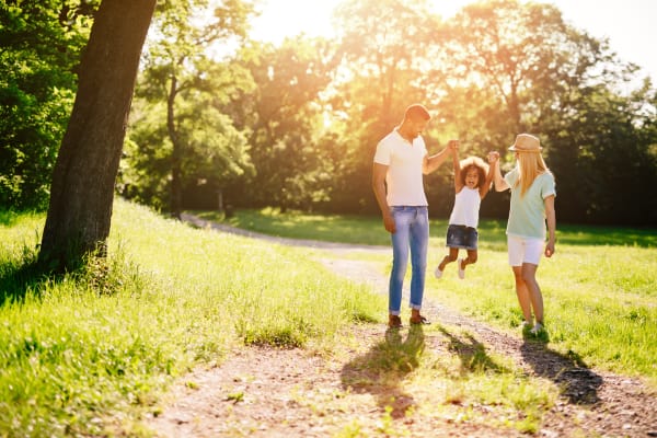Happy family at Kuser Village