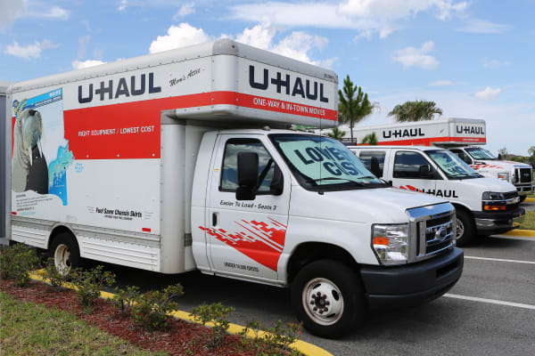 One of our moving trucks at Midgard Self Storage in Melbourne, Florida