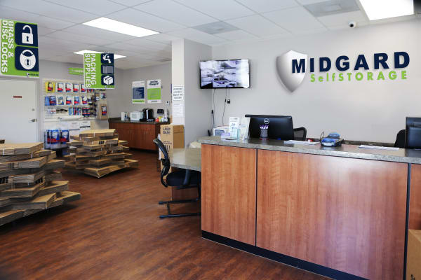 Office at Midgard Self Storage in Wilmington, North Carolina