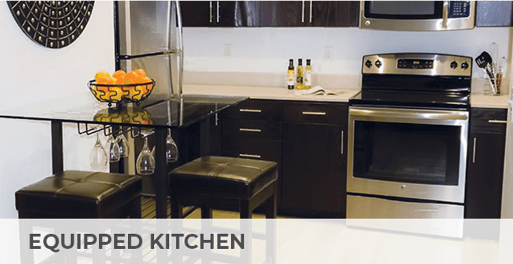 Fully equipped kitchens at Citron in Ventura, California
