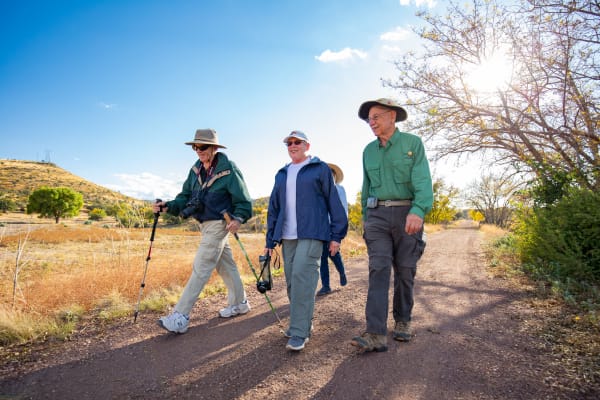 Residents from Touchmark at The Ranch in Prescott, Arizona hiking